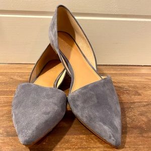 J. crew Zoe Suede d’Orsay Flats 9.5